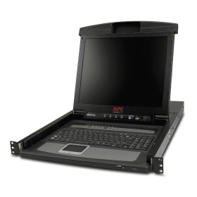 AP5808, APC, Consola LCD de 17" para rack con switch KVM análogo de 8 puertos integrado