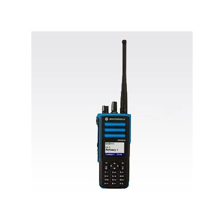 Motorola DGP™8550EX – Radio Portátil Digital de Dos Vías, ATEX, UHF/VHF, 1000 Canales, Teclado Completo y Pantalla