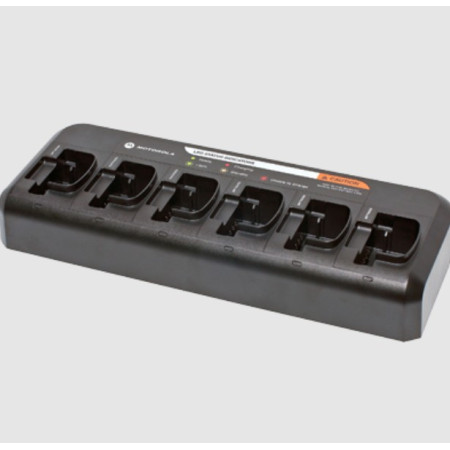 Motorola PMLN6601 - ARG– Multicargador de Escritorio de 6 Unidades para Radios EP450 / DEP450 / R2