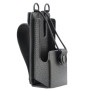 PMLN8433 – Funda Dura de Cuero con Presilla Fija de 3" y Anillos D para Radios Motorola