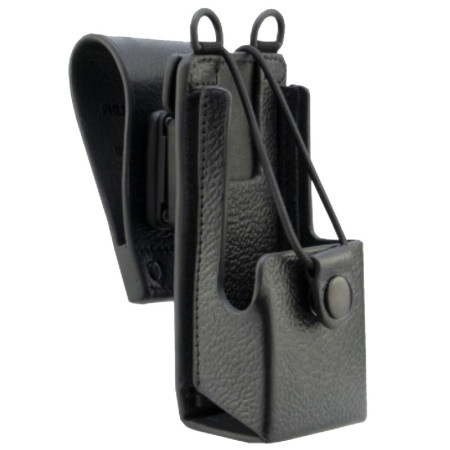 PMLN8434 – Funda de Cuero Duro con Presilla para Cinturón Giratoria de 2,5” y Anillos D, EP450, DEP450, R2