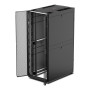 AR3340,Gabinete para integración en red de 42U, 750mm de ancho x 1200mm de profundidad, con paneles laterales, negro