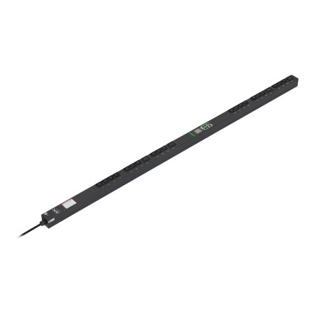PDU Easy Rack, toma de corriente con medidor, 0 U, monofásica, 3,7 kW, 230 V, 16 A, 20 tomas C13 y 4 C19, entrada IEC60309 2P+E