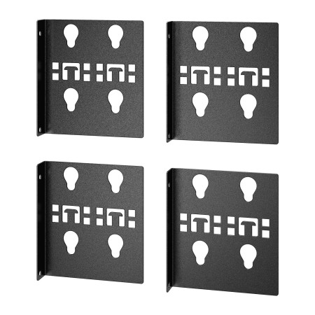 Soporte de montaje de unidad PDU para rack fácil, ancho simple, 2 pares