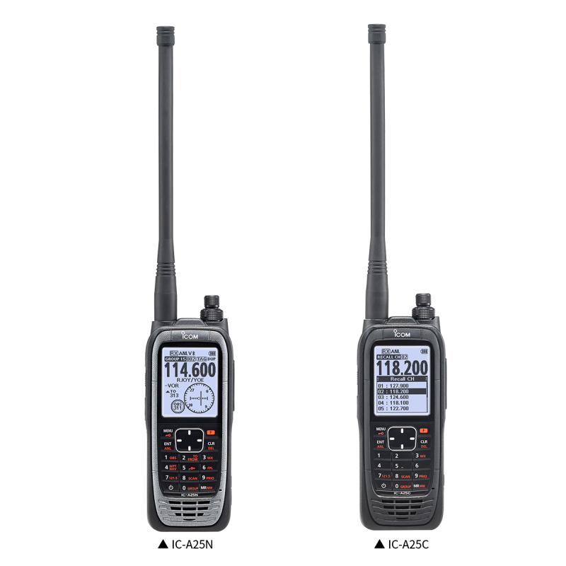 ICOM IC-A25N – Radio Portátil Aeronáutica VHF con GPS, Bluetooth y ...
