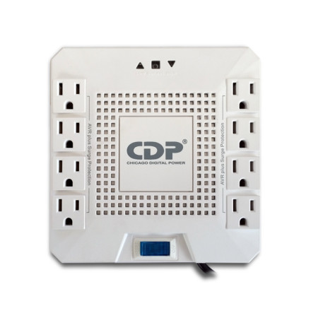 ESTABILIZADOR CDP R-AVR1808I 1800VA/1000W 8 SALIDAS (R-AVR1808I)